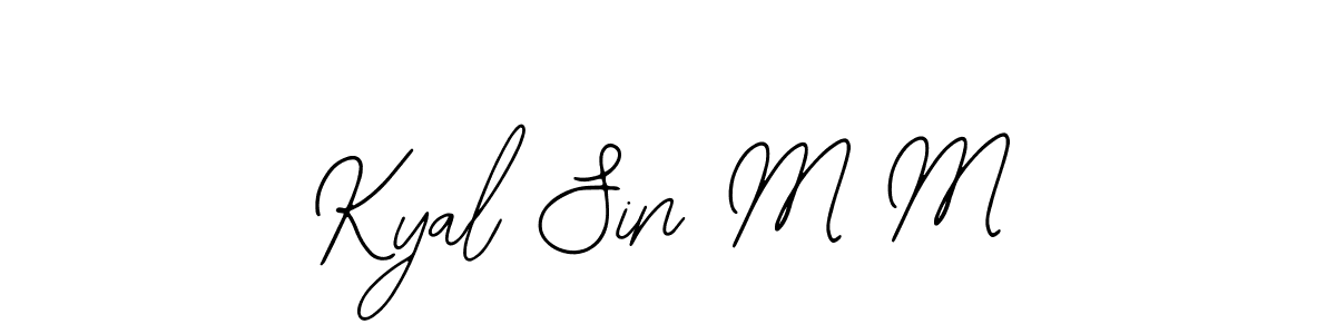 Make a beautiful signature design for name Kyal Sin M M. Use this online signature maker to create a handwritten signature for free. Kyal Sin M M signature style 12 images and pictures png