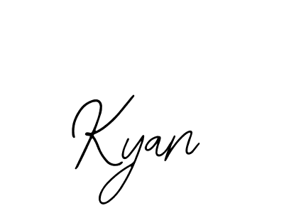 Similarly Bearetta-2O07w is the best handwritten signature design. Signature creator online .You can use it as an online autograph creator for name Kyan. Kyan signature style 12 images and pictures png