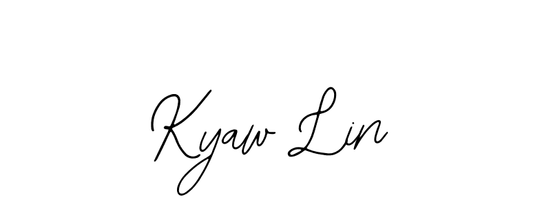 How to make Kyaw Lin signature? Bearetta-2O07w is a professional autograph style. Create handwritten signature for Kyaw Lin name. Kyaw Lin signature style 12 images and pictures png