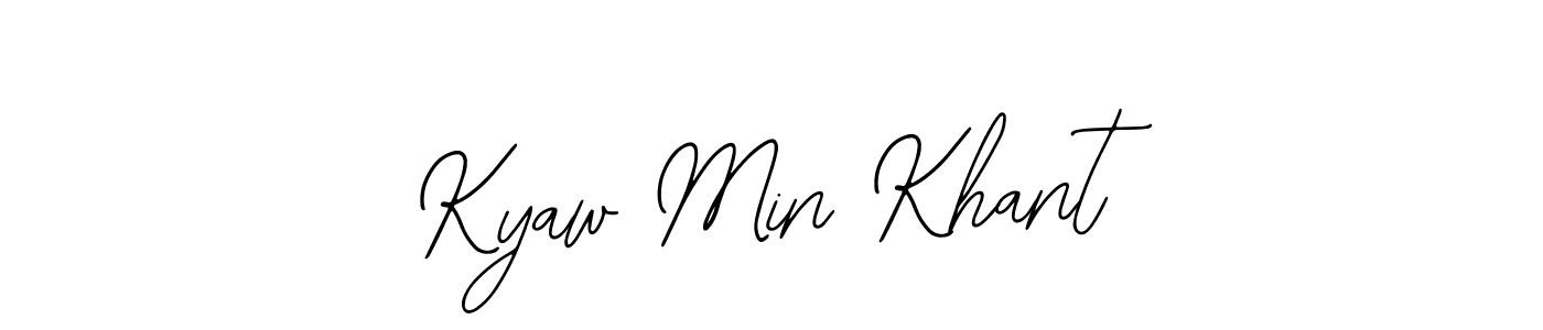 Design your own signature with our free online signature maker. With this signature software, you can create a handwritten (Bearetta-2O07w) signature for name Kyaw Min Khant. Kyaw Min Khant signature style 12 images and pictures png