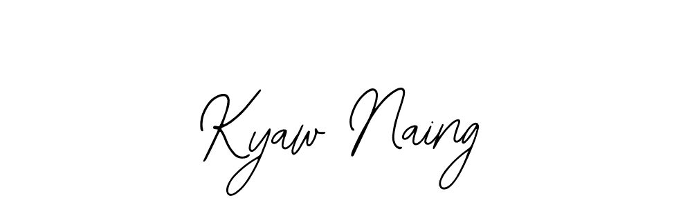Also You can easily find your signature by using the search form. We will create Kyaw Naing name handwritten signature images for you free of cost using Bearetta-2O07w sign style. Kyaw Naing signature style 12 images and pictures png
