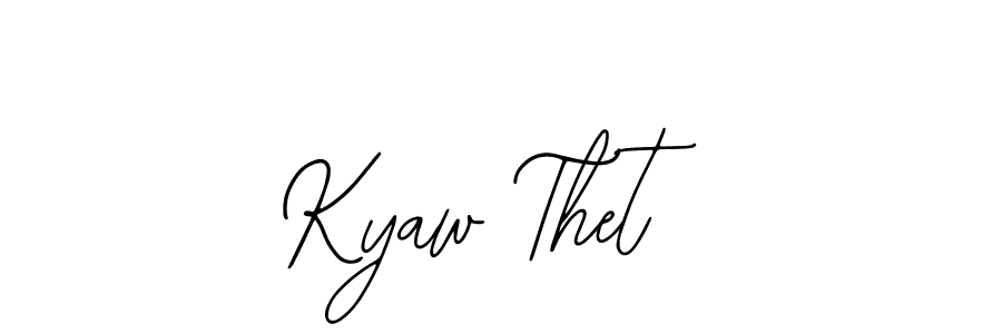 How to make Kyaw Thet signature? Bearetta-2O07w is a professional autograph style. Create handwritten signature for Kyaw Thet name. Kyaw Thet signature style 12 images and pictures png