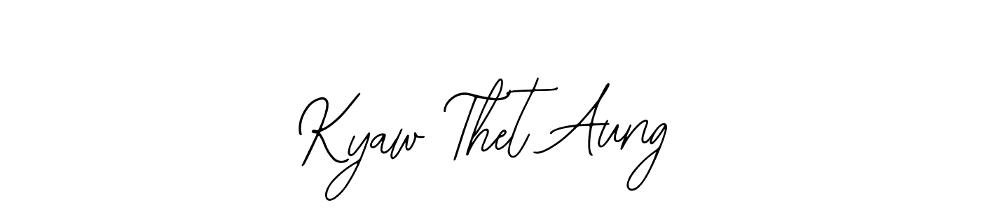 Also we have Kyaw Thet Aung name is the best signature style. Create professional handwritten signature collection using Bearetta-2O07w autograph style. Kyaw Thet Aung signature style 12 images and pictures png