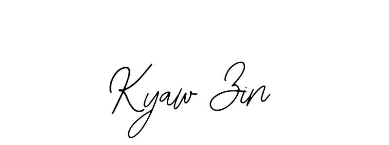 Design your own signature with our free online signature maker. With this signature software, you can create a handwritten (Bearetta-2O07w) signature for name Kyaw Zin. Kyaw Zin signature style 12 images and pictures png