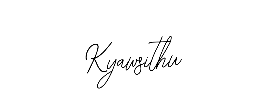 Kyawsithu stylish signature style. Best Handwritten Sign (Bearetta-2O07w) for my name. Handwritten Signature Collection Ideas for my name Kyawsithu. Kyawsithu signature style 12 images and pictures png