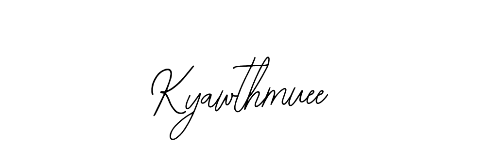 Similarly Bearetta-2O07w is the best handwritten signature design. Signature creator online .You can use it as an online autograph creator for name Kyawthmuee. Kyawthmuee signature style 12 images and pictures png