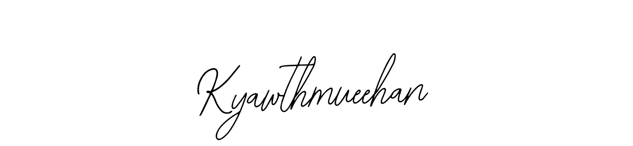 How to make Kyawthmueehan signature? Bearetta-2O07w is a professional autograph style. Create handwritten signature for Kyawthmueehan name. Kyawthmueehan signature style 12 images and pictures png