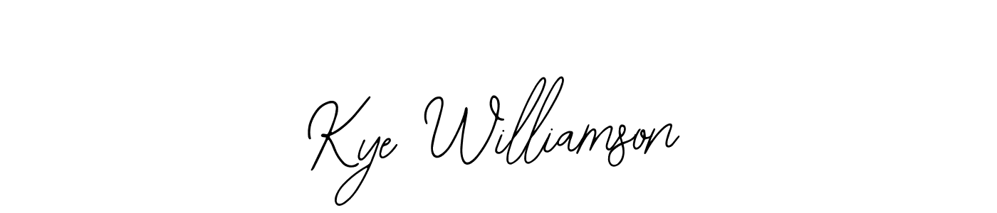 This is the best signature style for the Kye Williamson name. Also you like these signature font (Bearetta-2O07w). Mix name signature. Kye Williamson signature style 12 images and pictures png