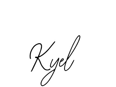 The best way (Bearetta-2O07w) to make a short signature is to pick only two or three words in your name. The name Kyel include a total of six letters. For converting this name. Kyel signature style 12 images and pictures png