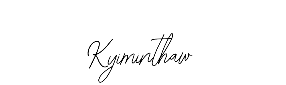 How to make Kyiminthaw name signature. Use Bearetta-2O07w style for creating short signs online. This is the latest handwritten sign. Kyiminthaw signature style 12 images and pictures png