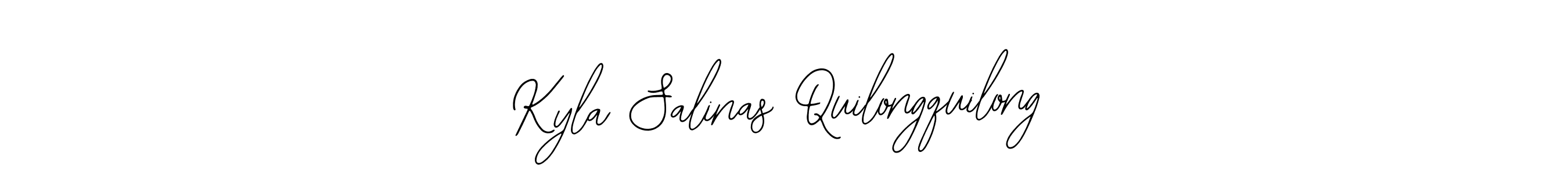 Use a signature maker to create a handwritten signature online. With this signature software, you can design (Bearetta-2O07w) your own signature for name Kyla Salinas Quilongquilong. Kyla Salinas Quilongquilong signature style 12 images and pictures png