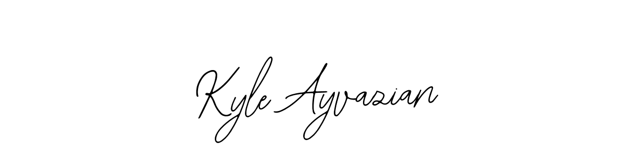 The best way (Bearetta-2O07w) to make a short signature is to pick only two or three words in your name. The name Kyle Ayvazian include a total of six letters. For converting this name. Kyle Ayvazian signature style 12 images and pictures png