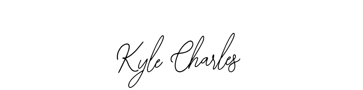 Use a signature maker to create a handwritten signature online. With this signature software, you can design (Bearetta-2O07w) your own signature for name Kyle Charles. Kyle Charles signature style 12 images and pictures png