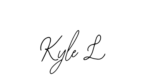 Design your own signature with our free online signature maker. With this signature software, you can create a handwritten (Bearetta-2O07w) signature for name Kyle L. Kyle L signature style 12 images and pictures png