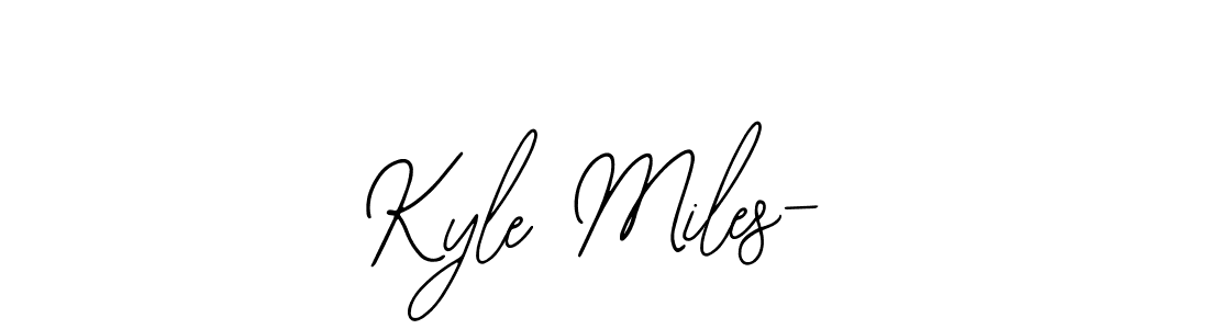 The best way (Bearetta-2O07w) to make a short signature is to pick only two or three words in your name. The name Kyle Miles- include a total of six letters. For converting this name. Kyle Miles- signature style 12 images and pictures png