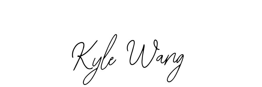 Also You can easily find your signature by using the search form. We will create Kyle Wang name handwritten signature images for you free of cost using Bearetta-2O07w sign style. Kyle Wang signature style 12 images and pictures png