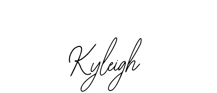 How to make Kyleigh name signature. Use Bearetta-2O07w style for creating short signs online. This is the latest handwritten sign. Kyleigh signature style 12 images and pictures png