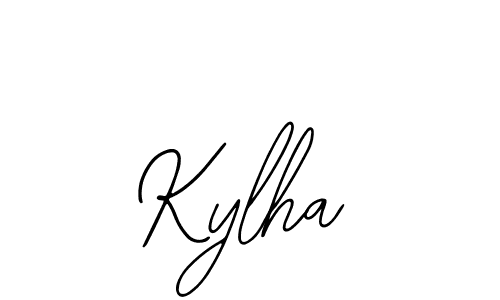 How to make Kylha signature? Bearetta-2O07w is a professional autograph style. Create handwritten signature for Kylha name. Kylha signature style 12 images and pictures png