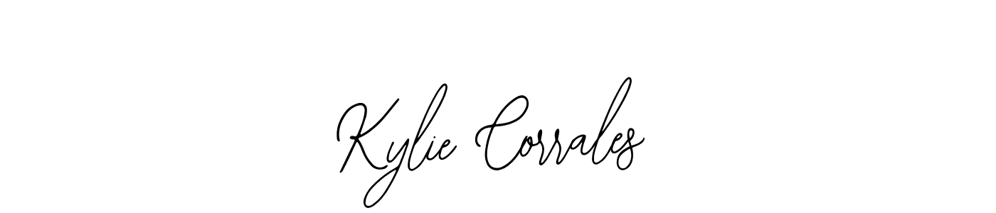 How to make Kylie Corrales name signature. Use Bearetta-2O07w style for creating short signs online. This is the latest handwritten sign. Kylie Corrales signature style 12 images and pictures png