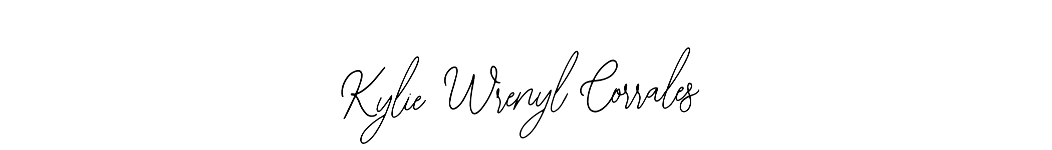 Use a signature maker to create a handwritten signature online. With this signature software, you can design (Bearetta-2O07w) your own signature for name Kylie Wrenyl Corrales. Kylie Wrenyl Corrales signature style 12 images and pictures png