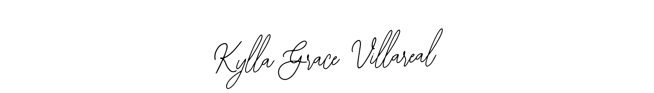 How to make Kylla Grace Villareal name signature. Use Bearetta-2O07w style for creating short signs online. This is the latest handwritten sign. Kylla Grace Villareal signature style 12 images and pictures png