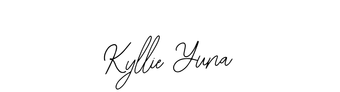 How to make Kyllie Yuna name signature. Use Bearetta-2O07w style for creating short signs online. This is the latest handwritten sign. Kyllie Yuna signature style 12 images and pictures png