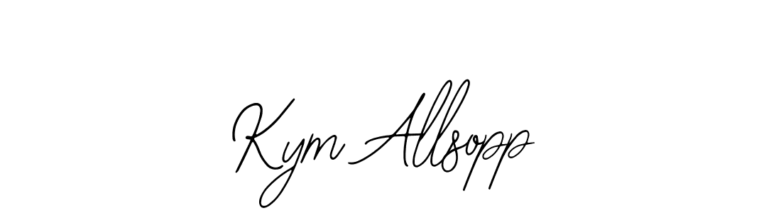 Kym Allsopp stylish signature style. Best Handwritten Sign (Bearetta-2O07w) for my name. Handwritten Signature Collection Ideas for my name Kym Allsopp. Kym Allsopp signature style 12 images and pictures png