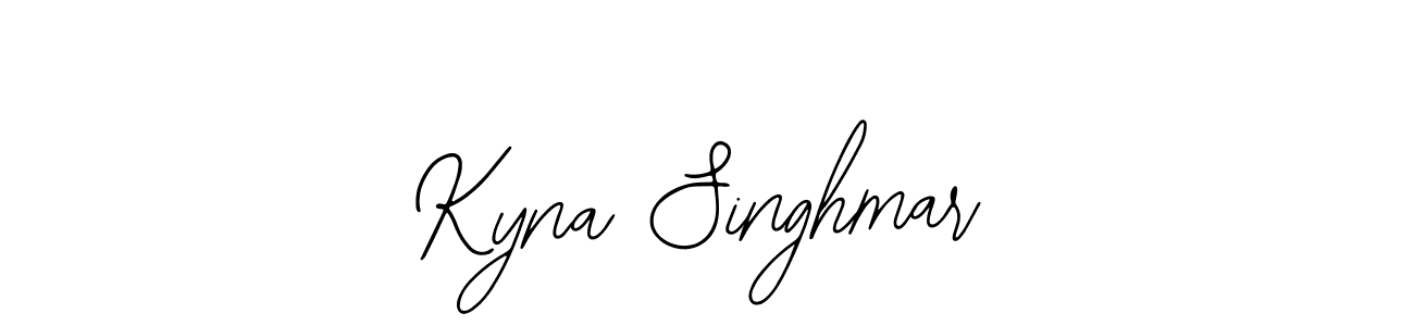 Also You can easily find your signature by using the search form. We will create Kyna Singhmar name handwritten signature images for you free of cost using Bearetta-2O07w sign style. Kyna Singhmar signature style 12 images and pictures png