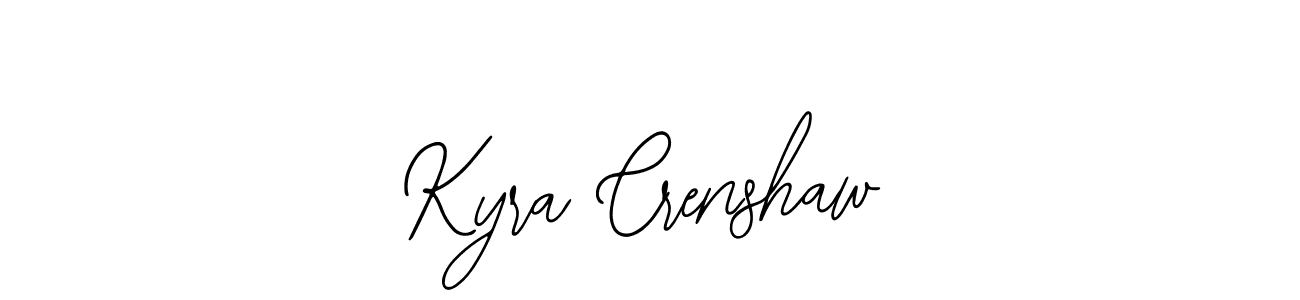 It looks lik you need a new signature style for name Kyra Crenshaw. Design unique handwritten (Bearetta-2O07w) signature with our free signature maker in just a few clicks. Kyra Crenshaw signature style 12 images and pictures png