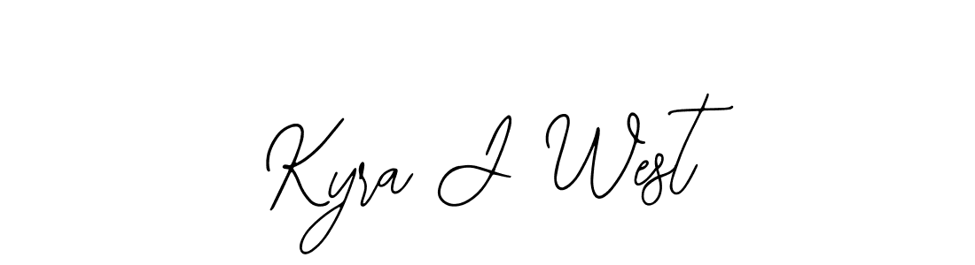 if you are searching for the best signature style for your name Kyra J West. so please give up your signature search. here we have designed multiple signature styles  using Bearetta-2O07w. Kyra J West signature style 12 images and pictures png