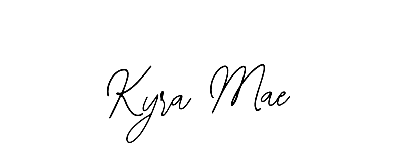 How to make Kyra Mae name signature. Use Bearetta-2O07w style for creating short signs online. This is the latest handwritten sign. Kyra Mae signature style 12 images and pictures png