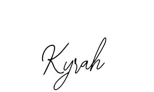 Design your own signature with our free online signature maker. With this signature software, you can create a handwritten (Bearetta-2O07w) signature for name Kyrah. Kyrah signature style 12 images and pictures png