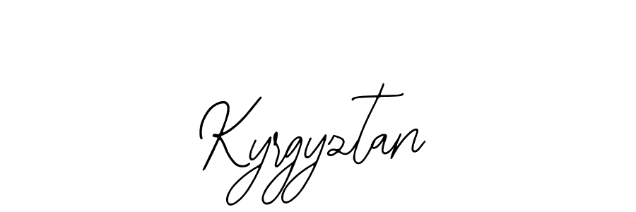 Use a signature maker to create a handwritten signature online. With this signature software, you can design (Bearetta-2O07w) your own signature for name Kyrgyztan. Kyrgyztan signature style 12 images and pictures png