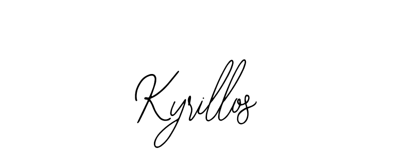 Use a signature maker to create a handwritten signature online. With this signature software, you can design (Bearetta-2O07w) your own signature for name Kyrillos. Kyrillos signature style 12 images and pictures png