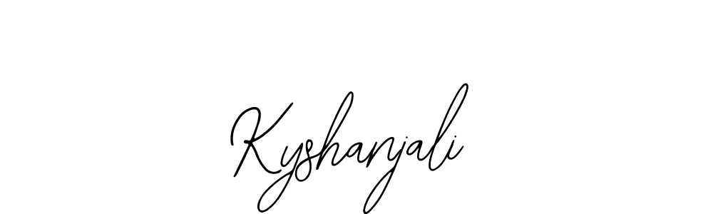 Design your own signature with our free online signature maker. With this signature software, you can create a handwritten (Bearetta-2O07w) signature for name Kyshanjali. Kyshanjali signature style 12 images and pictures png