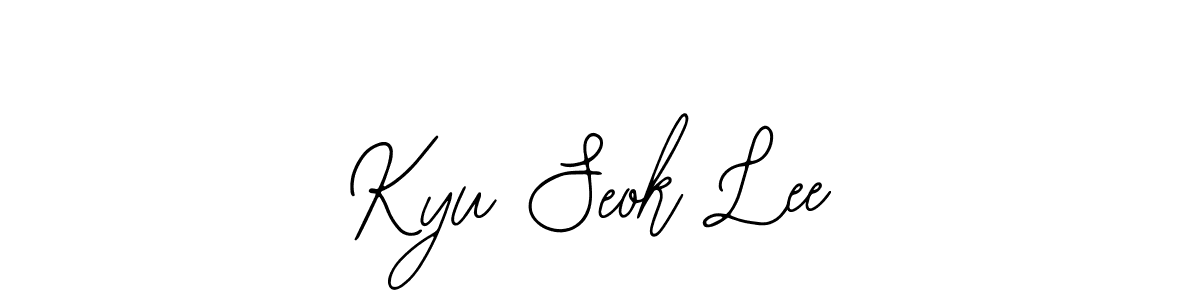 You should practise on your own different ways (Bearetta-2O07w) to write your name (Kyu Seok Lee) in signature. don't let someone else do it for you. Kyu Seok Lee signature style 12 images and pictures png