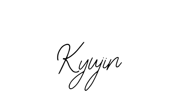 Create a beautiful signature design for name Kyujin. With this signature (Bearetta-2O07w) fonts, you can make a handwritten signature for free. Kyujin signature style 12 images and pictures png