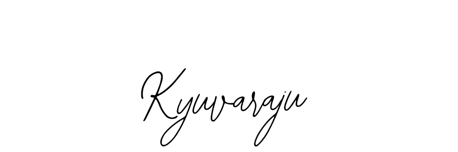 You should practise on your own different ways (Bearetta-2O07w) to write your name (Kyuvaraju) in signature. don't let someone else do it for you. Kyuvaraju signature style 12 images and pictures png