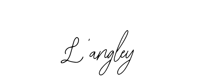 How to Draw L'angley signature style? Bearetta-2O07w is a latest design signature styles for name L'angley. L'angley signature style 12 images and pictures png