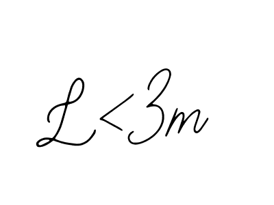 How to make L<3m name signature. Use Bearetta-2O07w style for creating short signs online. This is the latest handwritten sign. L<3m signature style 12 images and pictures png