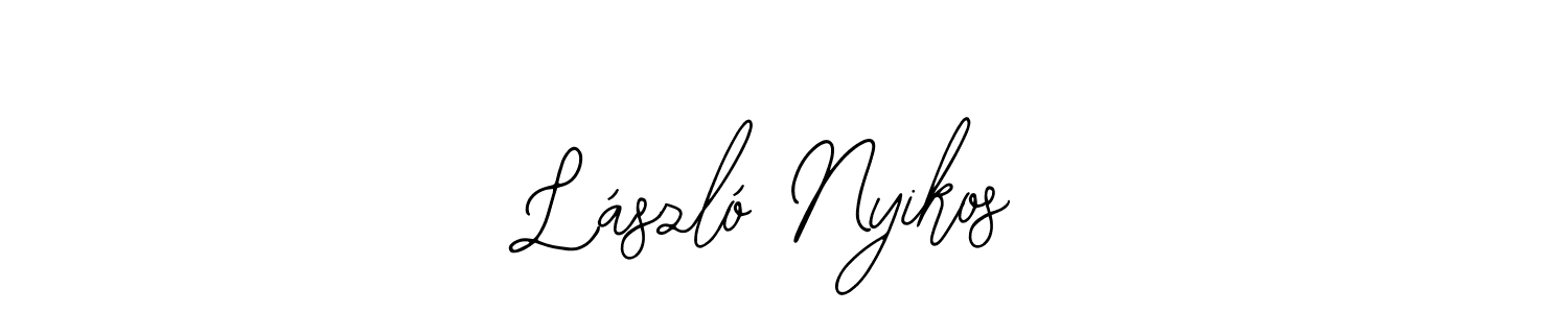 Use a signature maker to create a handwritten signature online. With this signature software, you can design (Bearetta-2O07w) your own signature for name László Nyikos. László Nyikos signature style 12 images and pictures png