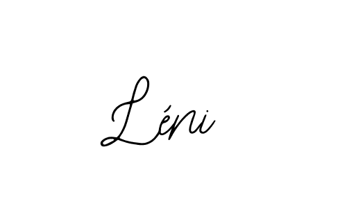 Design your own signature with our free online signature maker. With this signature software, you can create a handwritten (Bearetta-2O07w) signature for name Léni. Léni signature style 12 images and pictures png