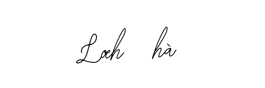 The best way (Bearetta-2O07w) to make a short signature is to pick only two or three words in your name. The name Lœh85hà include a total of six letters. For converting this name. Lœh85hà signature style 12 images and pictures png