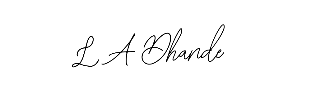 L A Dhande stylish signature style. Best Handwritten Sign (Bearetta-2O07w) for my name. Handwritten Signature Collection Ideas for my name L A Dhande. L A Dhande signature style 12 images and pictures png