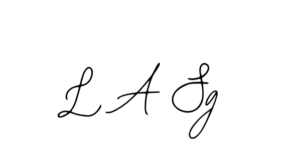 if you are searching for the best signature style for your name L A Sg. so please give up your signature search. here we have designed multiple signature styles  using Bearetta-2O07w. L A Sg signature style 12 images and pictures png