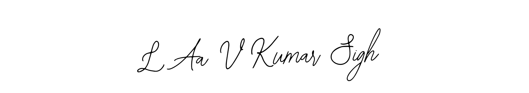 Bearetta-2O07w is a professional signature style that is perfect for those who want to add a touch of class to their signature. It is also a great choice for those who want to make their signature more unique. Get L Aa V Kumar Sigh name to fancy signature for free. L Aa V Kumar Sigh signature style 12 images and pictures png