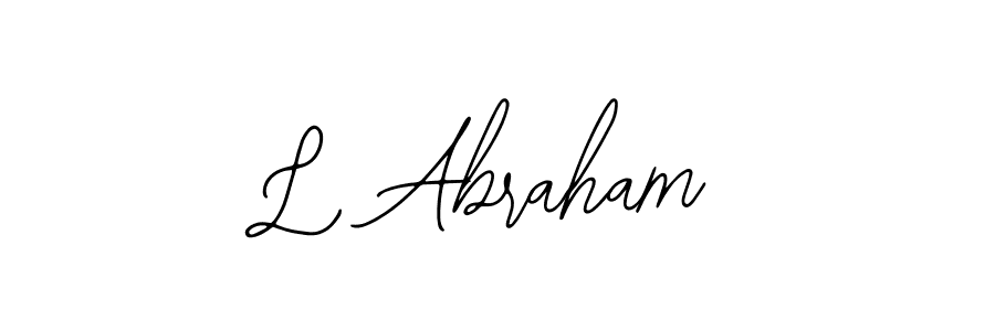 You should practise on your own different ways (Bearetta-2O07w) to write your name (L Abraham) in signature. don't let someone else do it for you. L Abraham signature style 12 images and pictures png