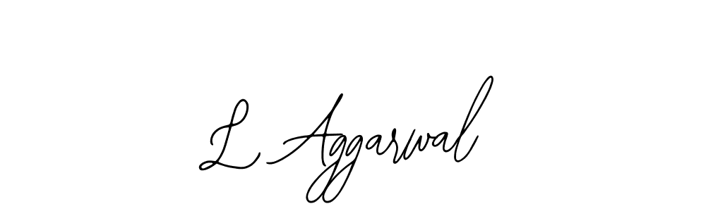 Use a signature maker to create a handwritten signature online. With this signature software, you can design (Bearetta-2O07w) your own signature for name L Aggarwal. L Aggarwal signature style 12 images and pictures png