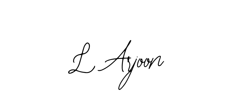 Bearetta-2O07w is a professional signature style that is perfect for those who want to add a touch of class to their signature. It is also a great choice for those who want to make their signature more unique. Get L Arjoon name to fancy signature for free. L Arjoon signature style 12 images and pictures png