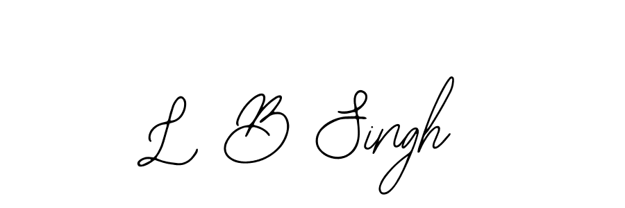 Also we have L B Singh name is the best signature style. Create professional handwritten signature collection using Bearetta-2O07w autograph style. L B Singh signature style 12 images and pictures png